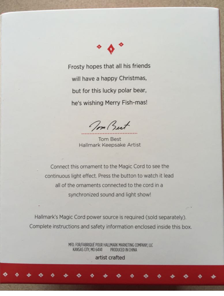 Frosty Friends A Fish For Christmas - Frosty Friends (Frosty Friends) ornament collectible [Barcode 763795986392] - Main Image 2