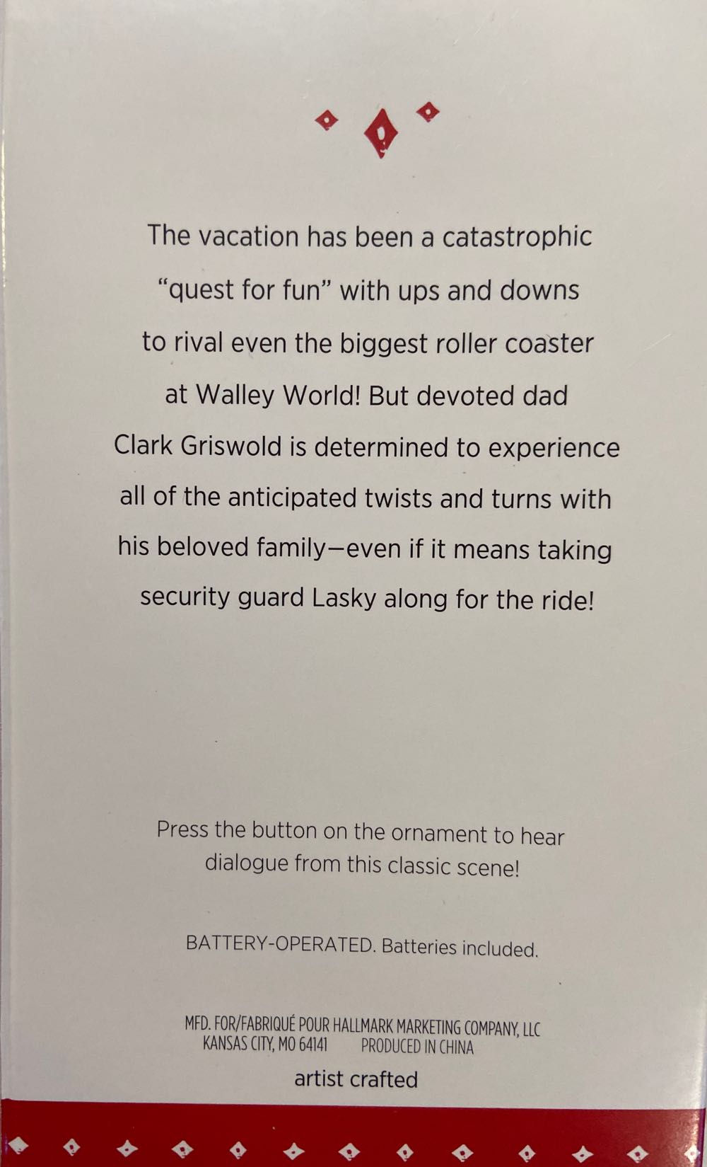 Vacation Along For The Ride - Movies (National Lampoon’s Vacation) ornament collectible [Barcode 763795988761] - Main Image 2