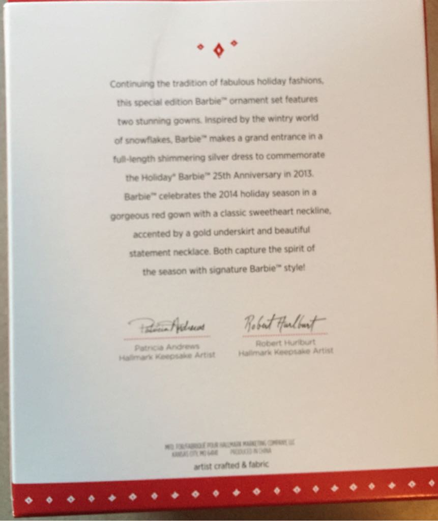 Barbie - Celebration Barbie (Barbie) ornament collectible [Barcode 763795990399] - Main Image 2