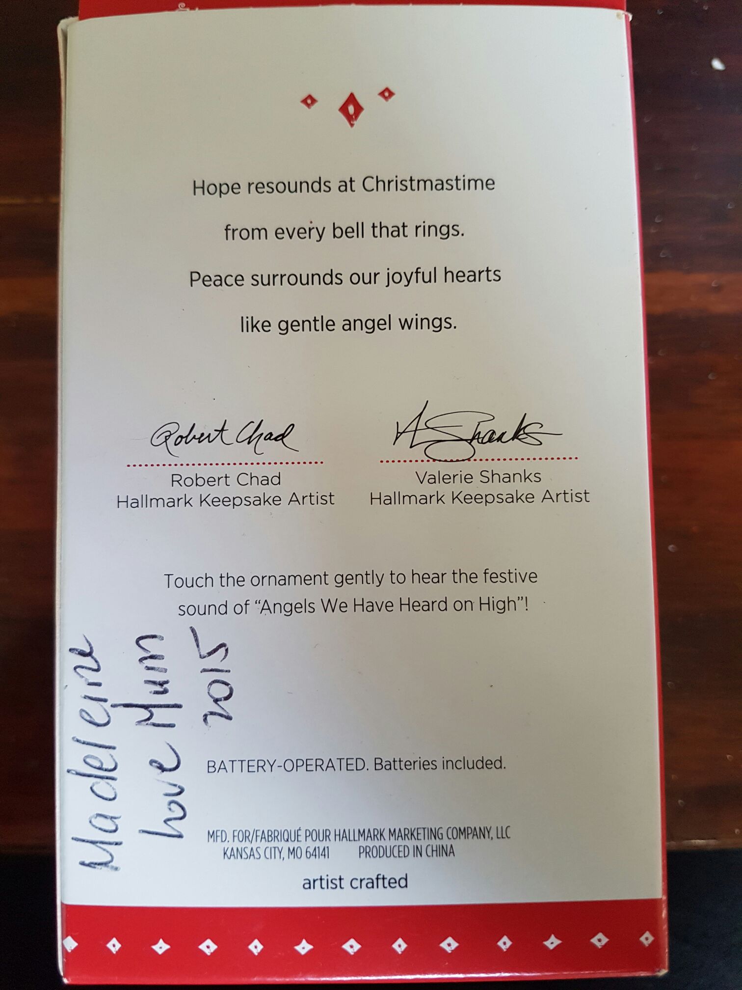 Magic Angel Bell - Magic Sound (Bell) ornament collectible [Barcode 763795990849] - Main Image 2