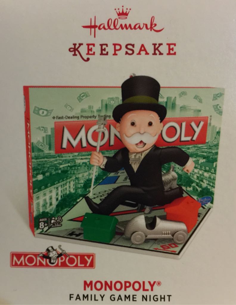 #2 Monopoly (2015) - Family Game Night (Family Game Night) ornament collectible [Barcode 763795993505] - Main Image 1