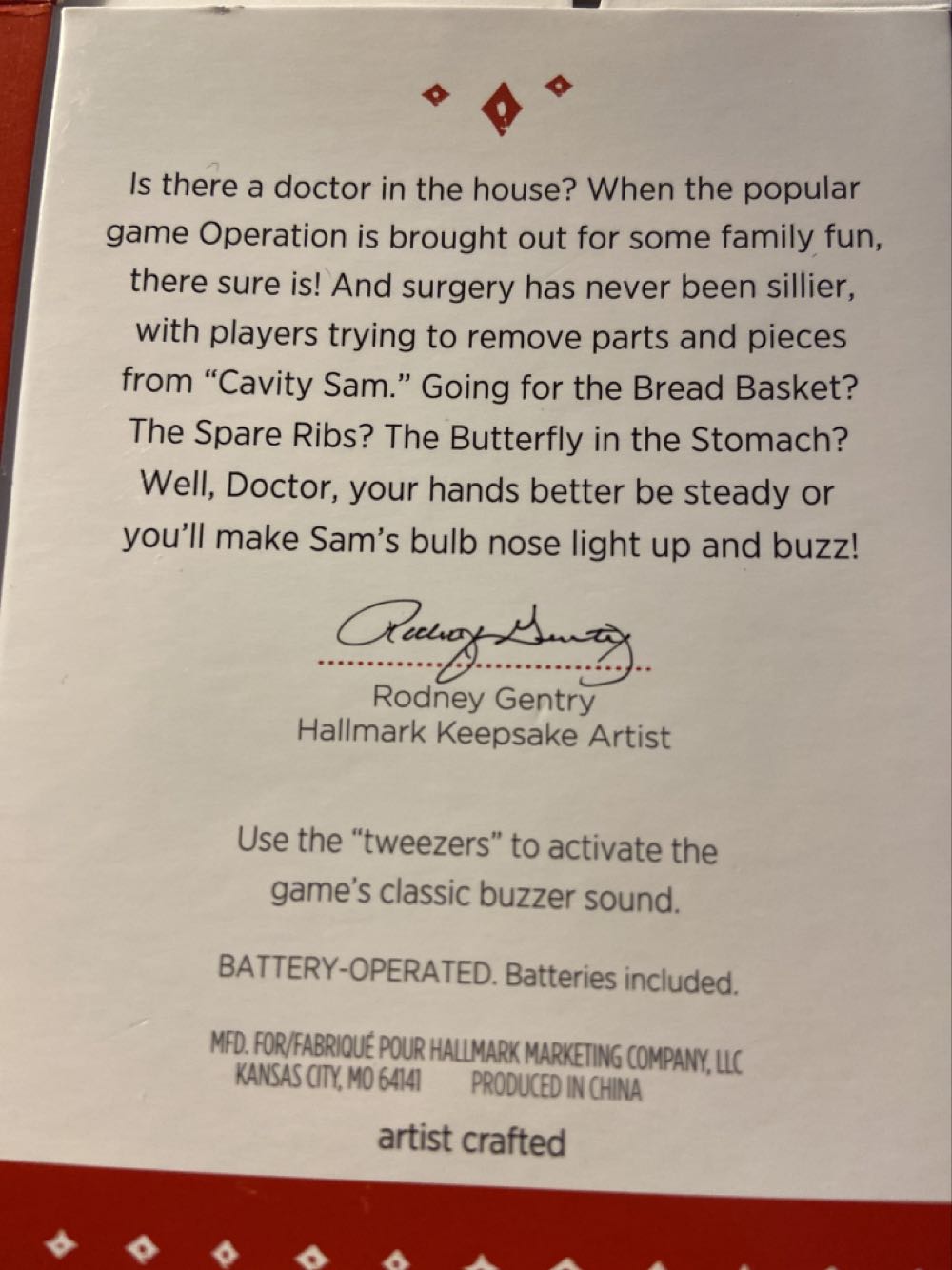 Operation - Family Game Night (Toys and Games) ornament collectible [Barcode 763795993512] - Main Image 2