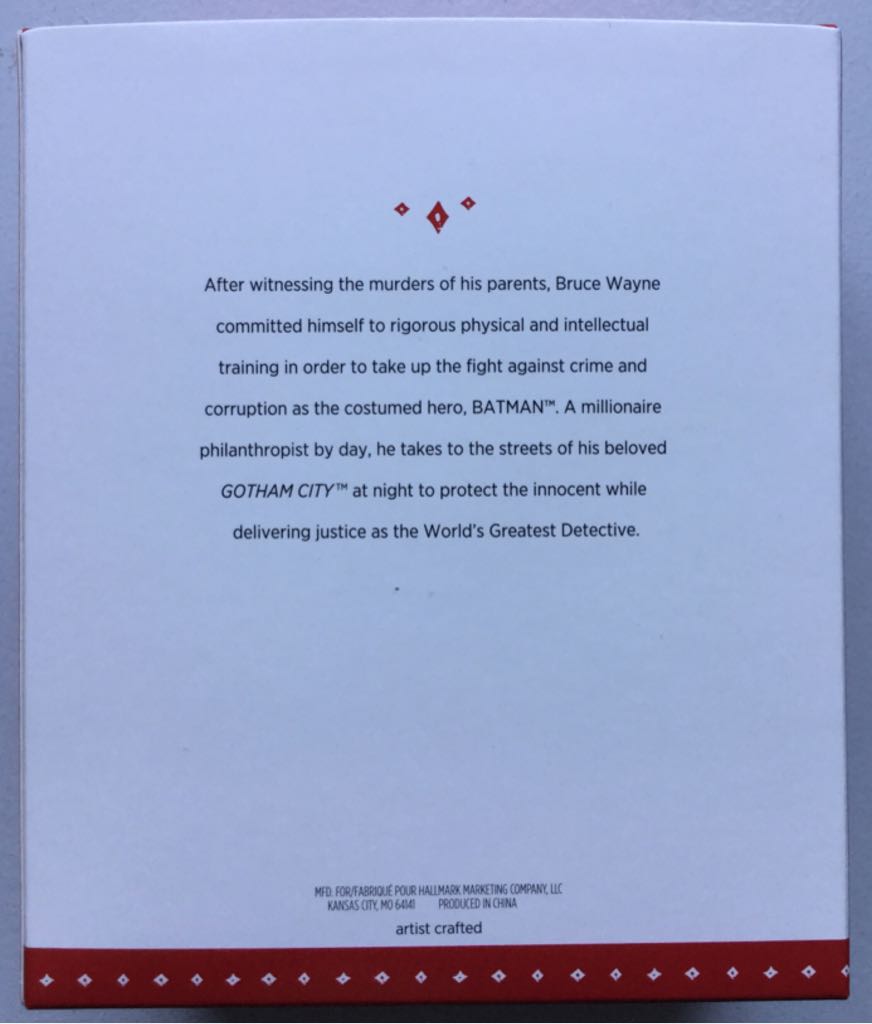 The World’s Greatest Detective - Batman (Movies) ornament collectible [Barcode 763795994922] - Main Image 2