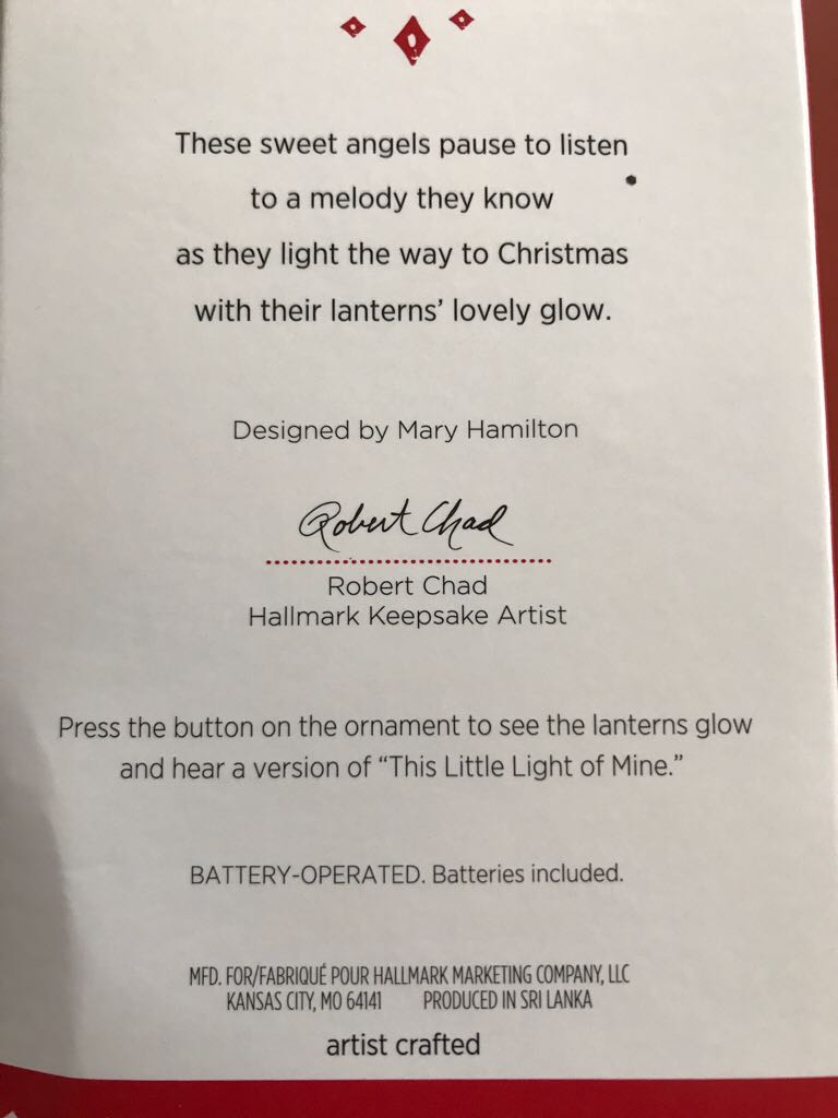MH 60th Anniversary - Let It Shine - Mary’s Angels (Let It Shine) ornament collectible [Barcode 763795999385] - Main Image 2