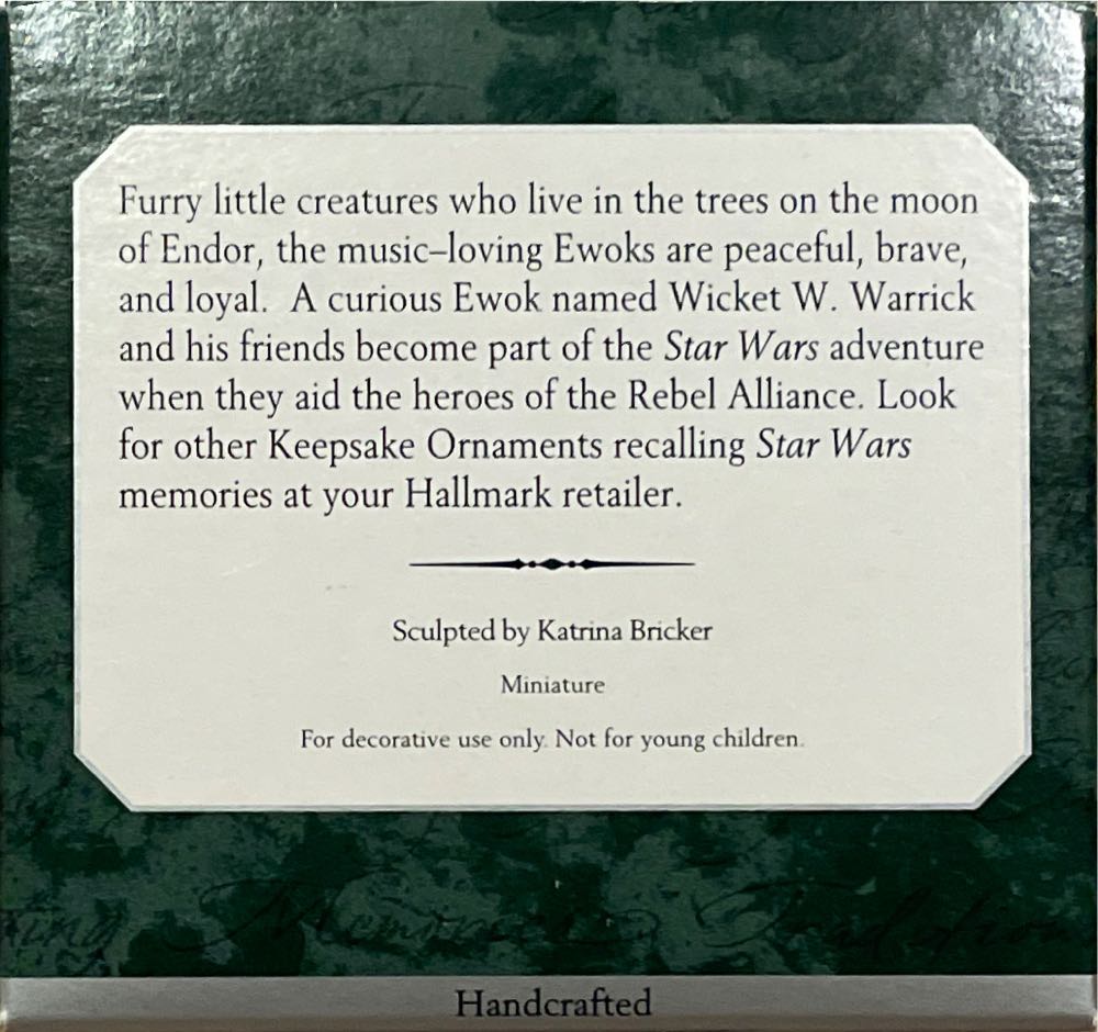 Star Wars Ewoks - Star Wars (Minature) ornament collectible [Barcode 015012430882] - Main Image 3