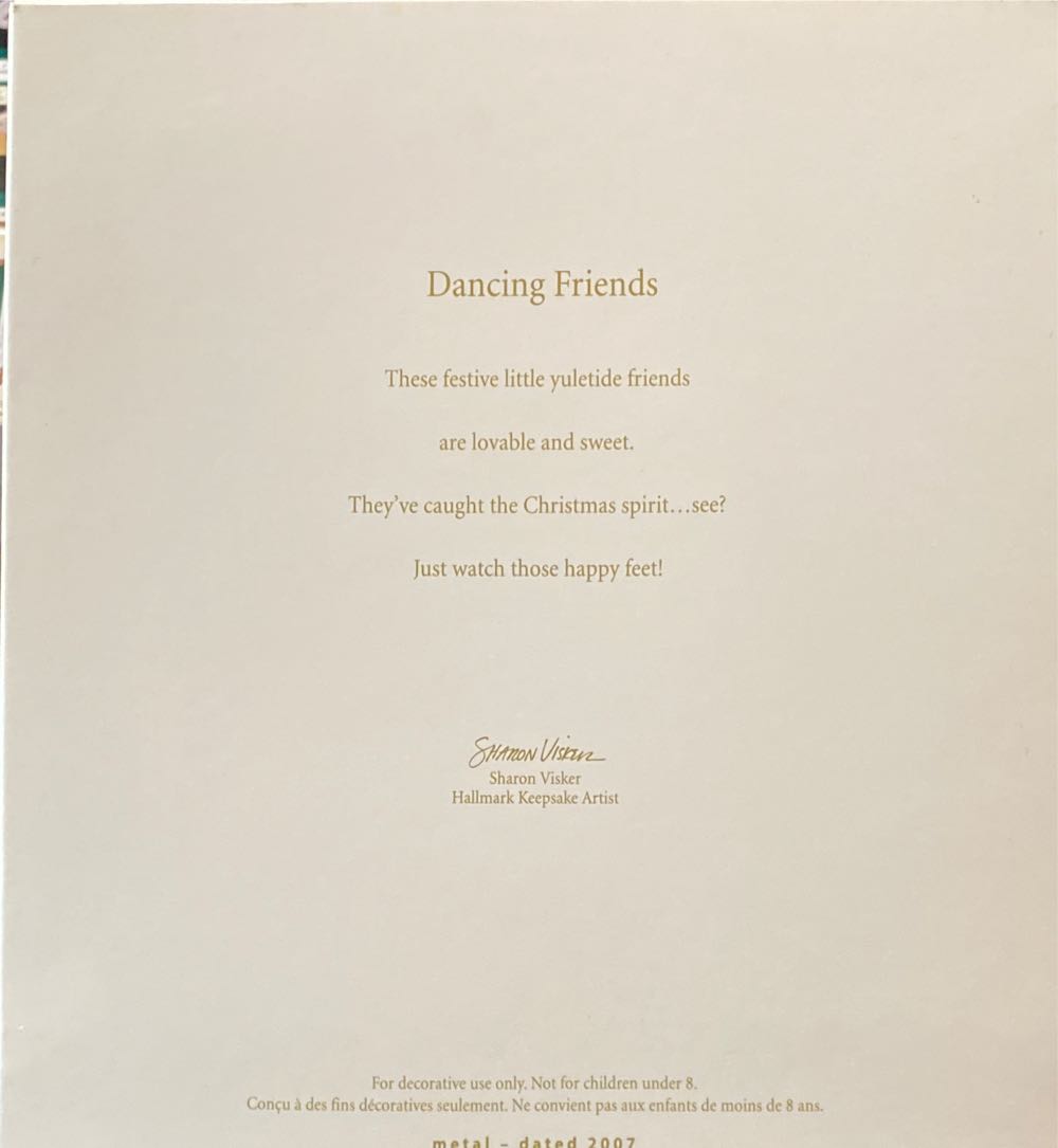 Dancing Friends  (Miniature) ornament collectible [Barcode 795902000943] - Main Image 3