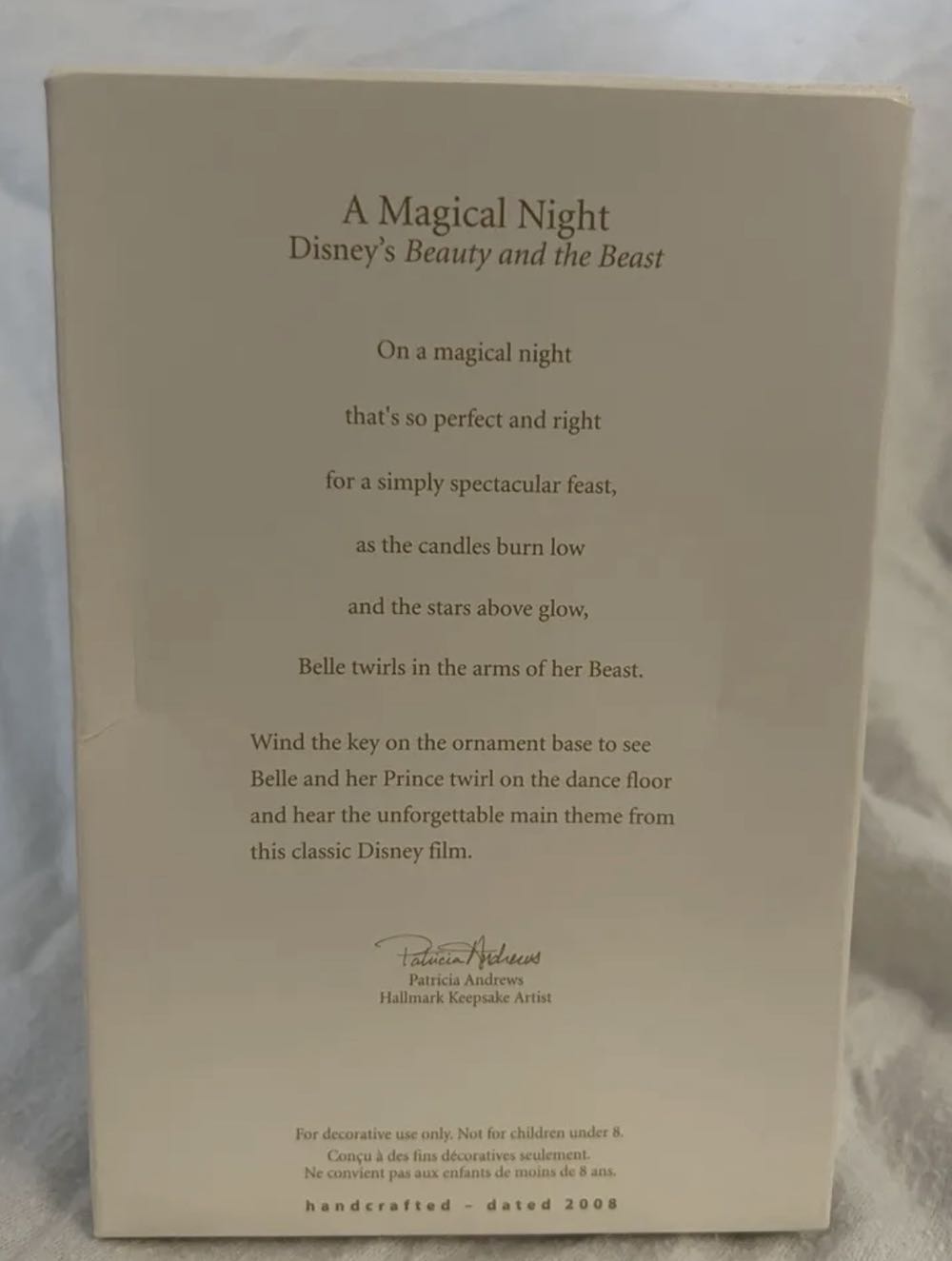 A Magical Night - Beauty and the Beast (Disney) ornament collectible [Barcode 795902017408] - Main Image 3