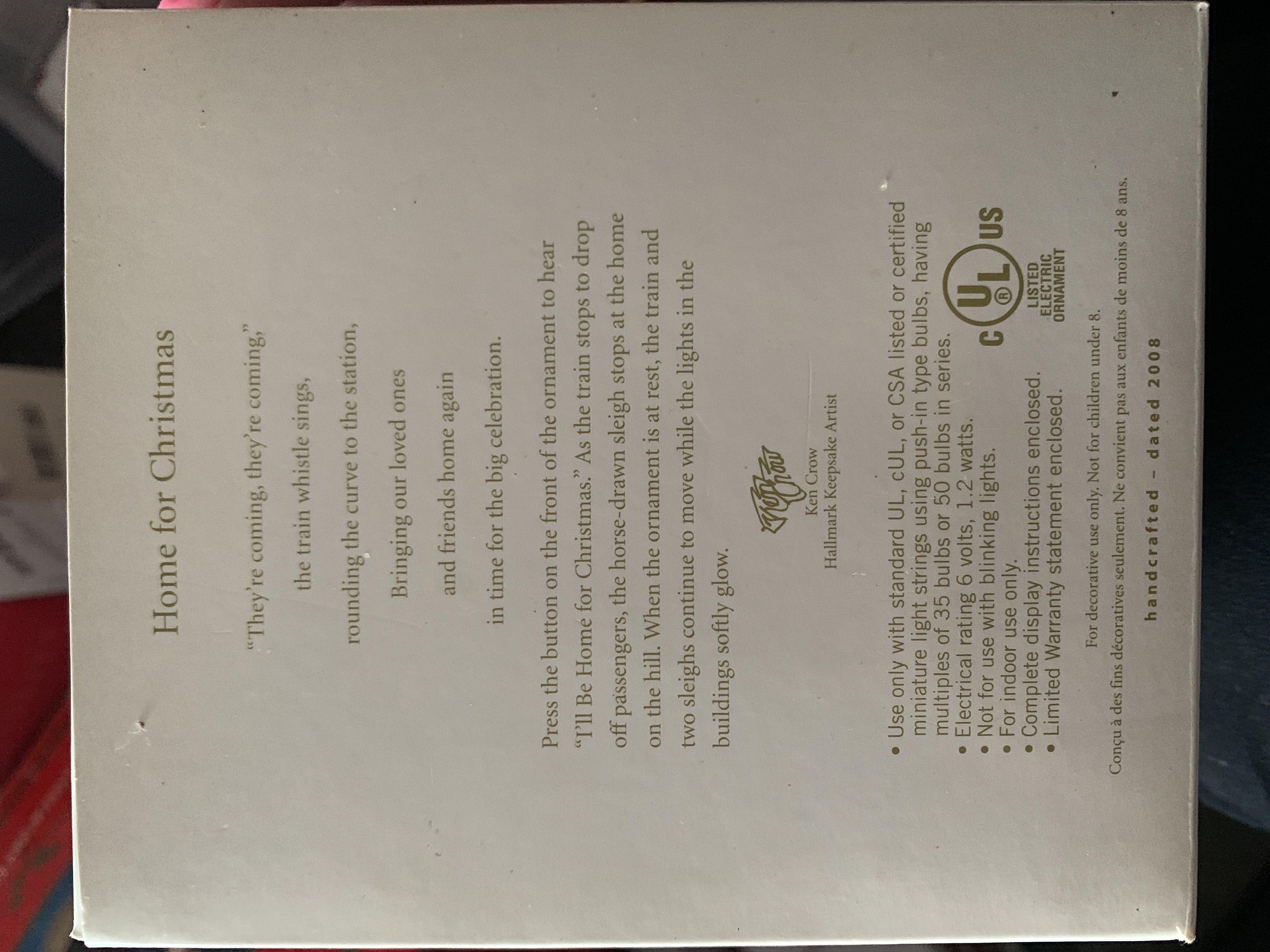 Home For Christmas - Magic (Magic-light, sound, & motion) ornament collectible [Barcode 795902017729] - Main Image 3