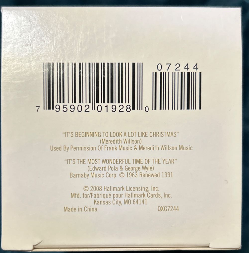 Swingin Into Christmas - Nellco (Music Jukebox) ornament collectible [Barcode 795902019280] - Main Image 3