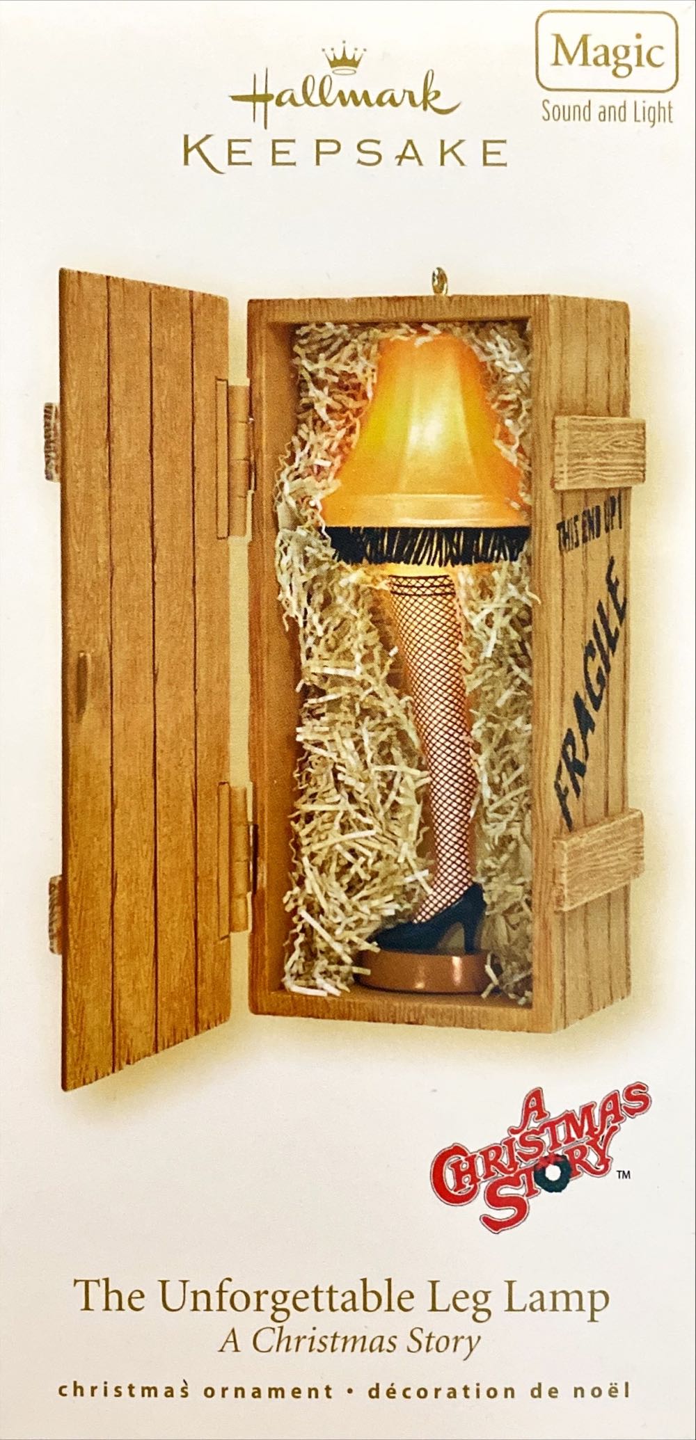2008 The Unforgettable Leg Lamp - A Christmas story (Magic Sound) ornament collectible [Barcode 795902020958] - Main Image 2