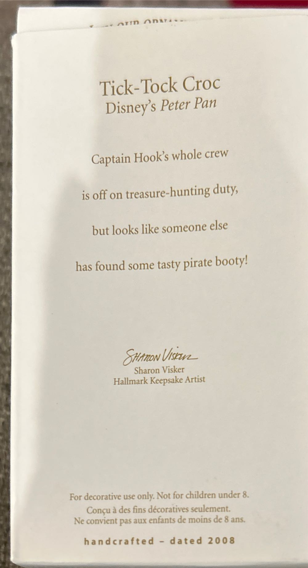 Peter Pan Tick-Tock Croc - Disney Villains (Disney’s Peter Pan) ornament collectible [Barcode 795902022006] - Main Image 3