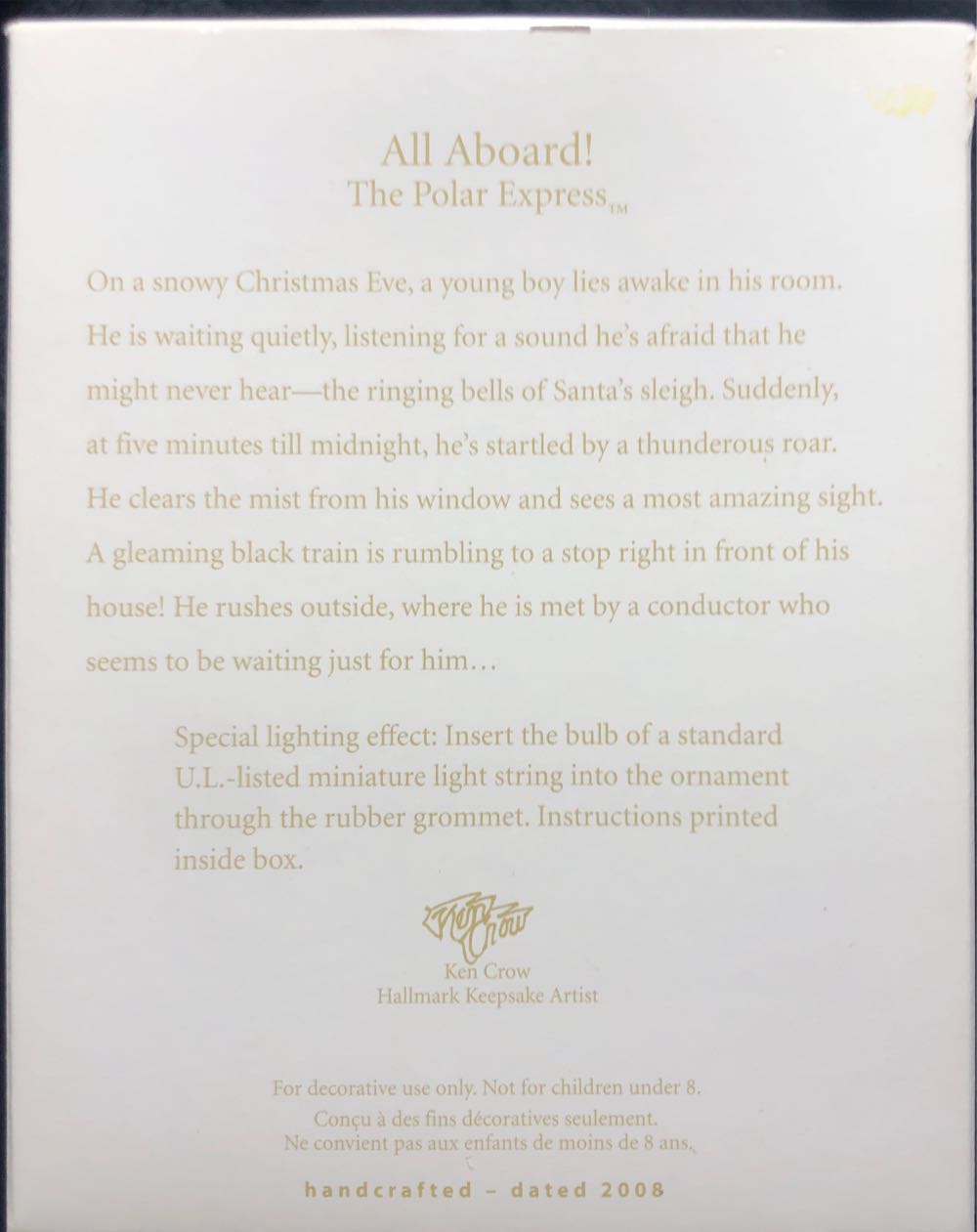 All Aboard! - The Polar Express (The Polar Express) ornament collectible [Barcode 795902023379] - Main Image 2