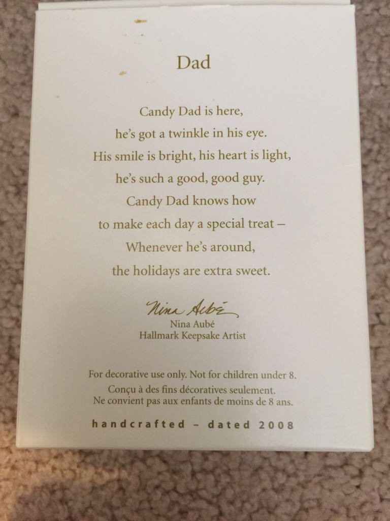 Dad - Dad (Candy Family) ornament collectible [Barcode 795902024819] - Main Image 2