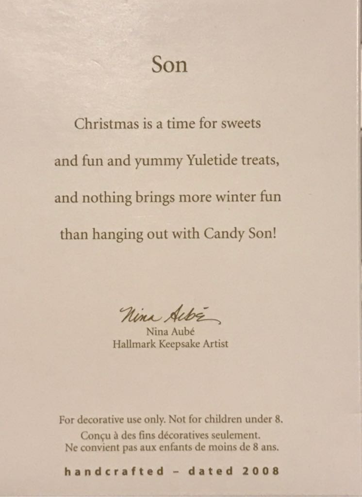 Son 2008 - Son (Son) ornament collectible [Barcode 795902024833] - Main Image 2