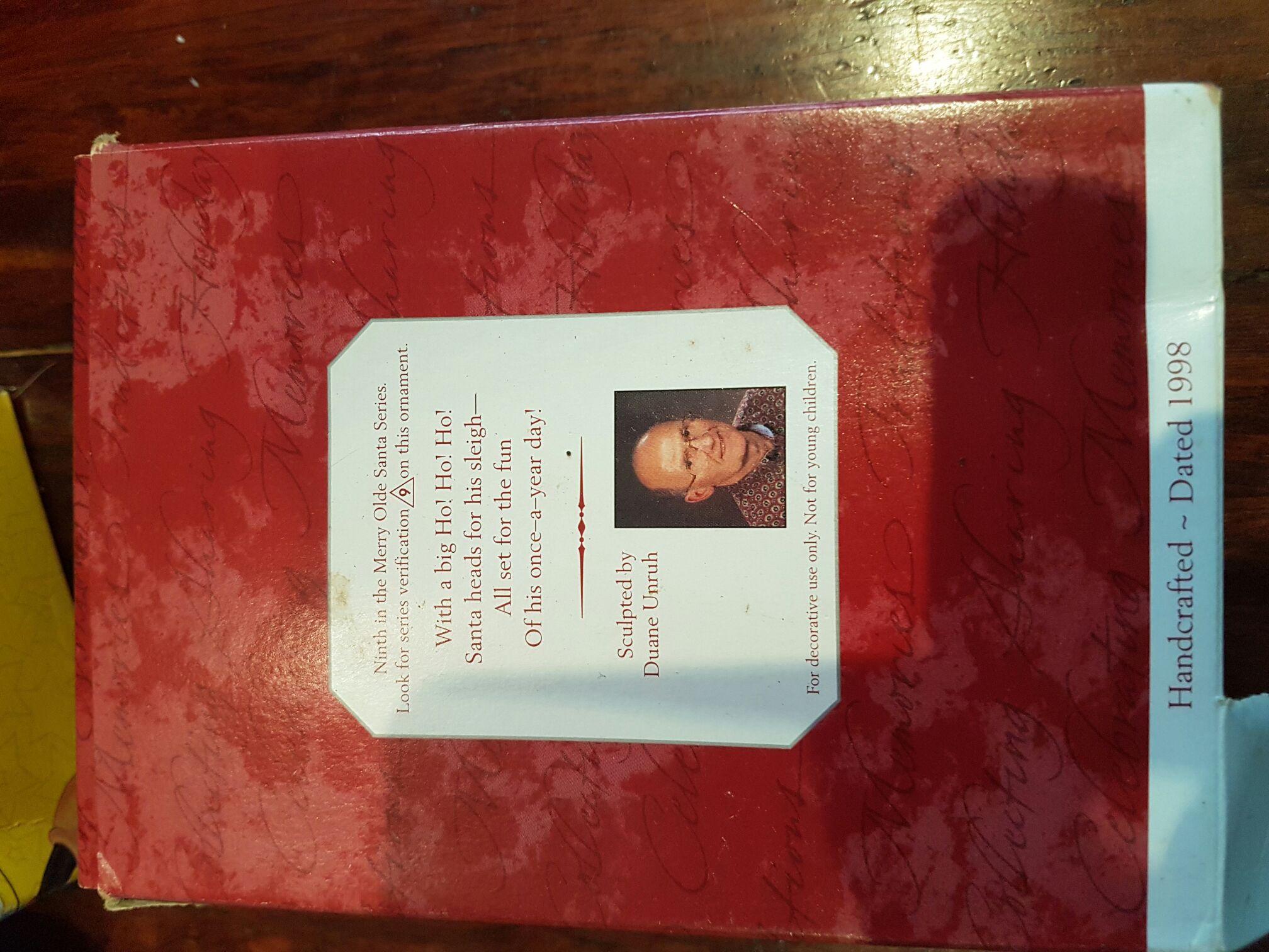 Merry Olde Santa #9 - Merry Olde Santa (Santa) ornament collectible [Barcode 015012432091] - Main Image 2