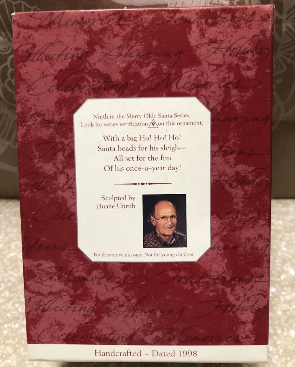 Merry Olde Santa #9 - Merry Olde Santa (Santa) ornament collectible [Barcode 015012432091] - Main Image 3