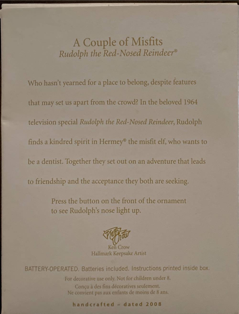 A Couple Of Misfits - Rudolph The Red-Nosed Reindeer (Rudolph The Red-Nosed Reindeer) ornament collectible [Barcode 795902027476] - Main Image 3