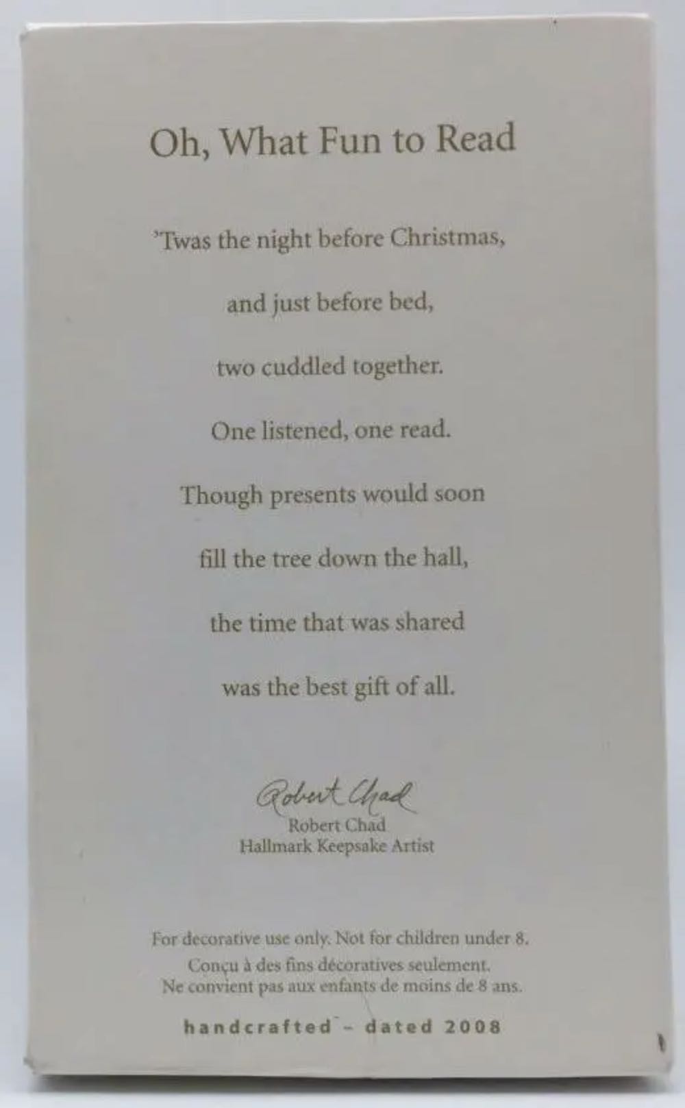 Oh, What Fun To Read - Bears Reading (Bears) ornament collectible [Barcode 795902027599] - Main Image 4