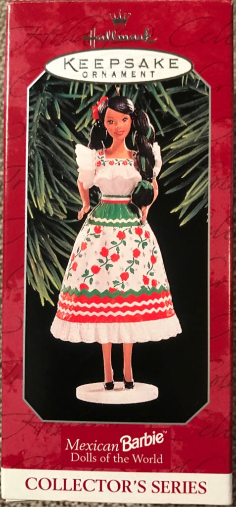 Feliz Navidad Barbie Dolls Of The World #3 Mexican - Dolls Of The World (Barbie) ornament collectible [Barcode 015012432244] - Main Image 2