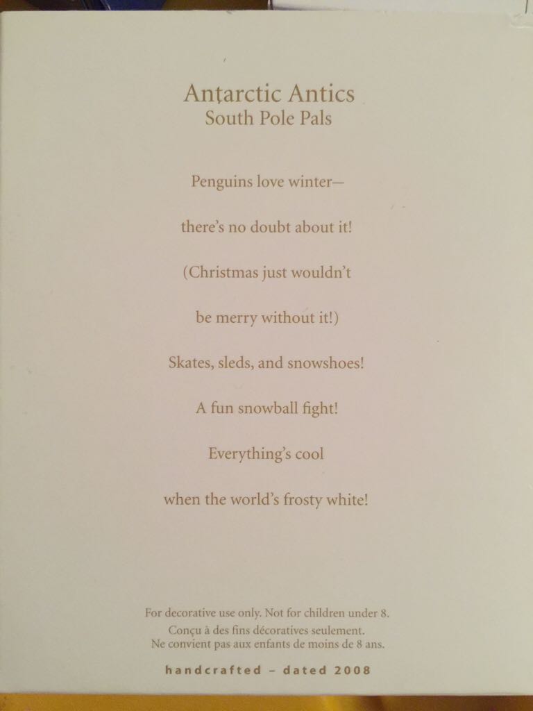 Miniature Antartic Antics - South Pole Pals (Penguins) ornament collectible [Barcode 795902037451] - Main Image 2