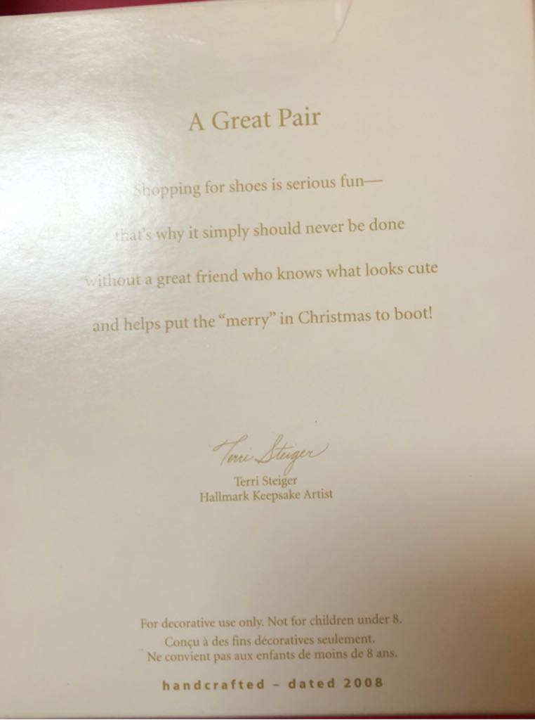 A Great Pair - Reindeer ornament collectible [Barcode 795902038090] - Main Image 2