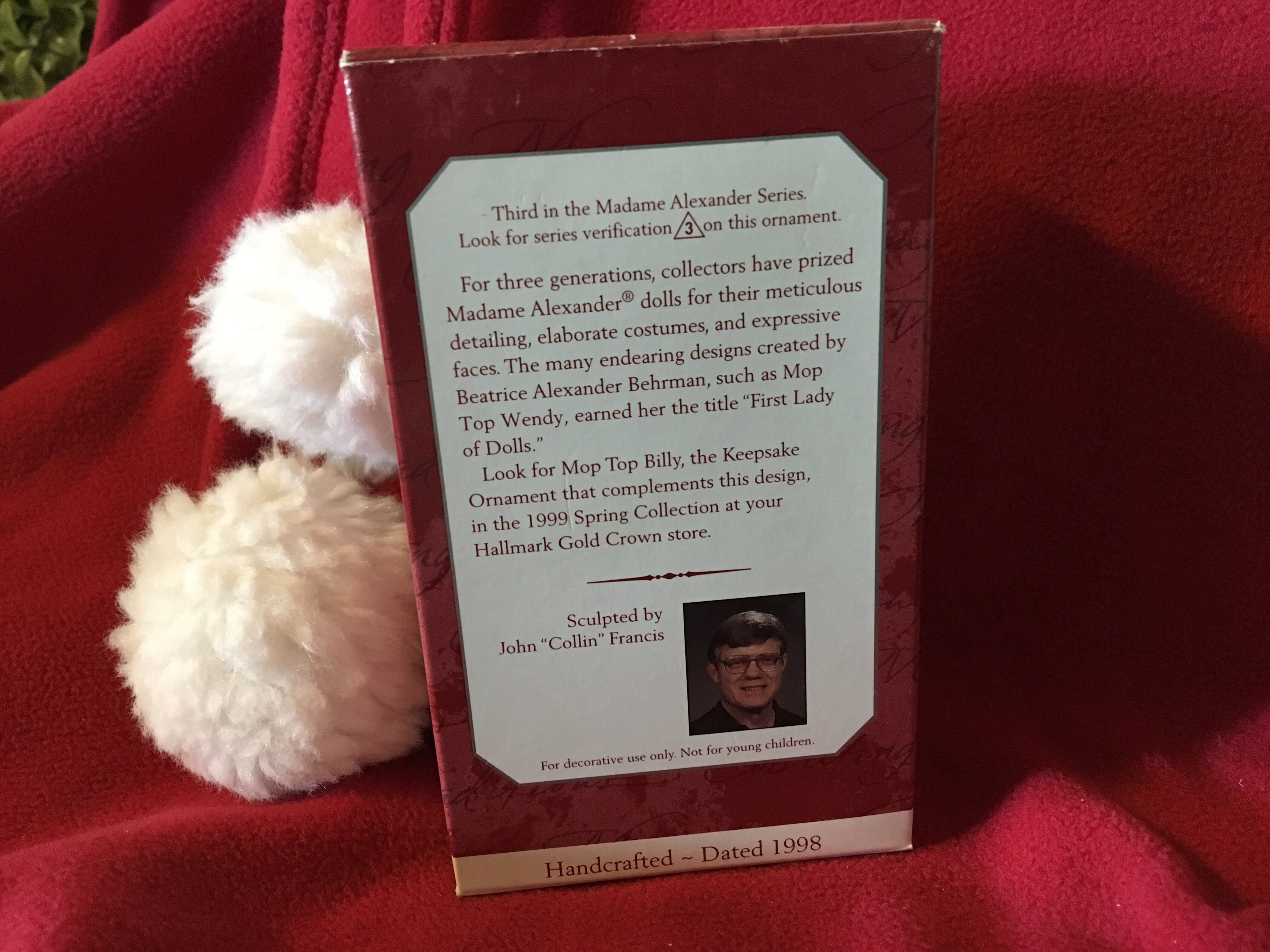 Madam Alexander Mop Top Wendy #3 - Madame Alexander (Raggedy Ann) ornament collectible [Barcode 015012432251] - Main Image 3