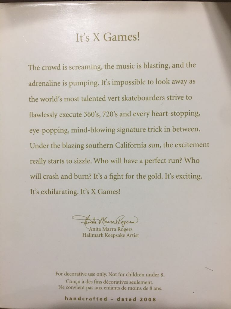 It’s X Games! - X Games (Sports) ornament collectible [Barcode 795902039110] - Main Image 2