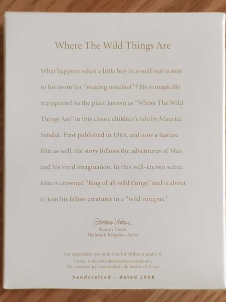 Where The Wild Things Are - Where The Wild Things Are (Where The Wild Things Are) ornament collectible [Barcode 795902040604] - Main Image 2