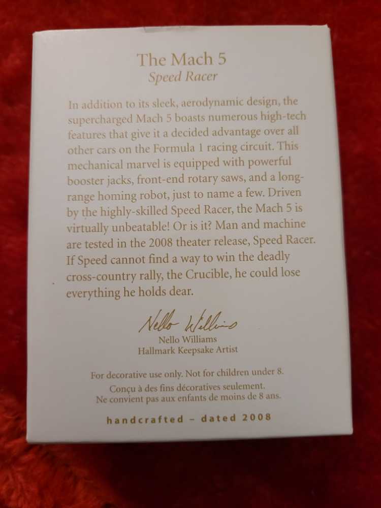 The Mach 5 - Speed Racer (Speed Racer) ornament collectible [Barcode 795902040635] - Main Image 2