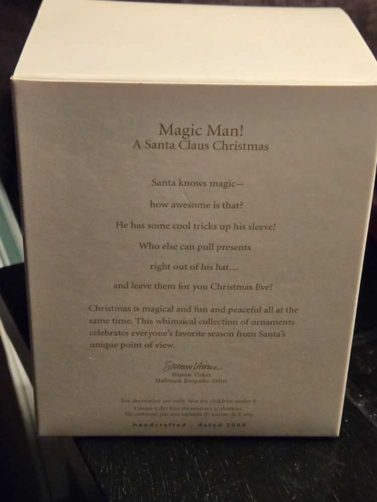 A Santa Claus Christmas - Magic Man! - A Santa Claus Christmas (Santa) ornament collectible [Barcode 795902041045] - Main Image 3