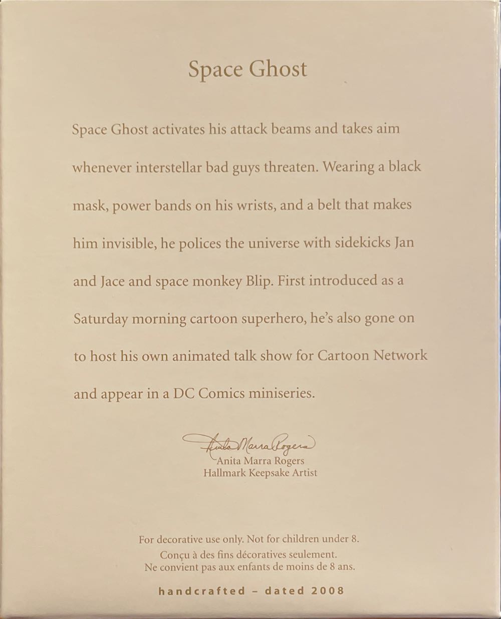 Space Ghost - DC Super Heroes (Superheros) ornament collectible [Barcode 795902042530] - Main Image 2