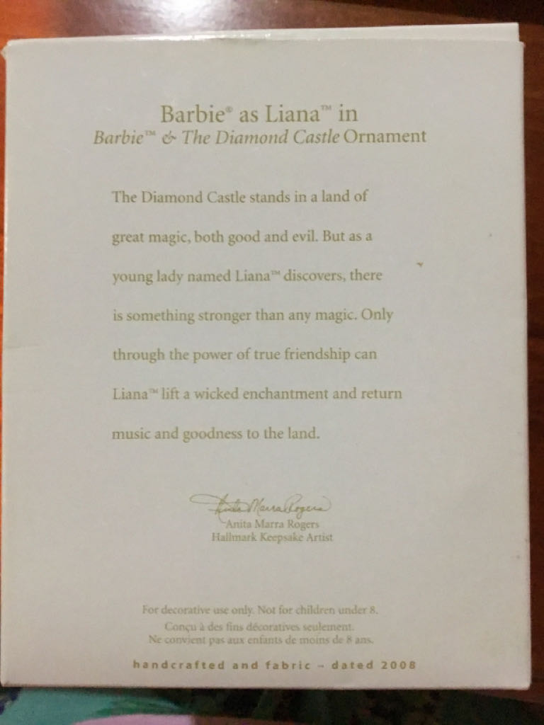 Barbie as Liana - Barbie (Movies) ornament collectible [Barcode 795902042646] - Main Image 2