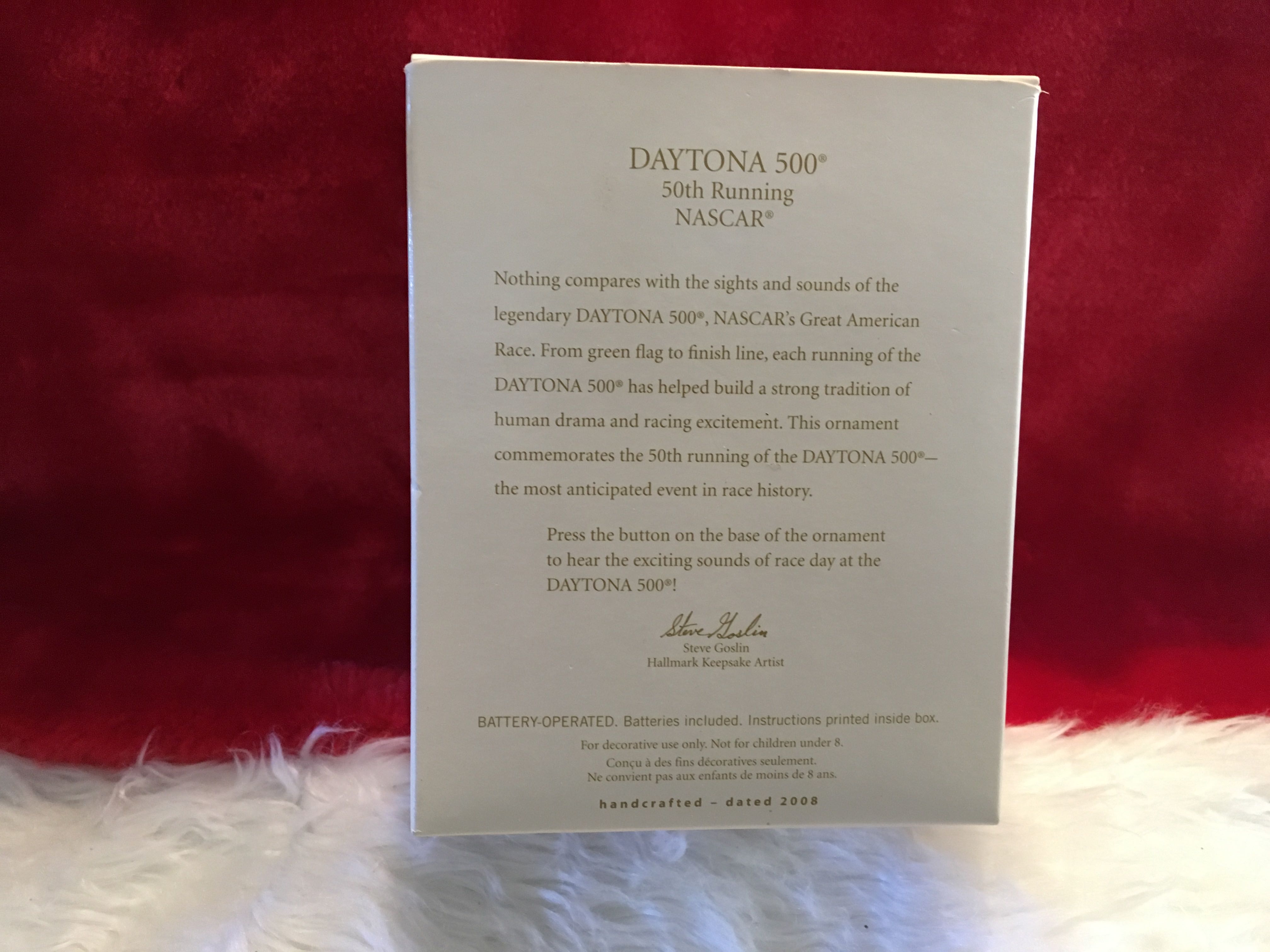 Daytona 500 50th Running - Nascar (Magic Sound) ornament collectible [Barcode 795902044046] - Main Image 2