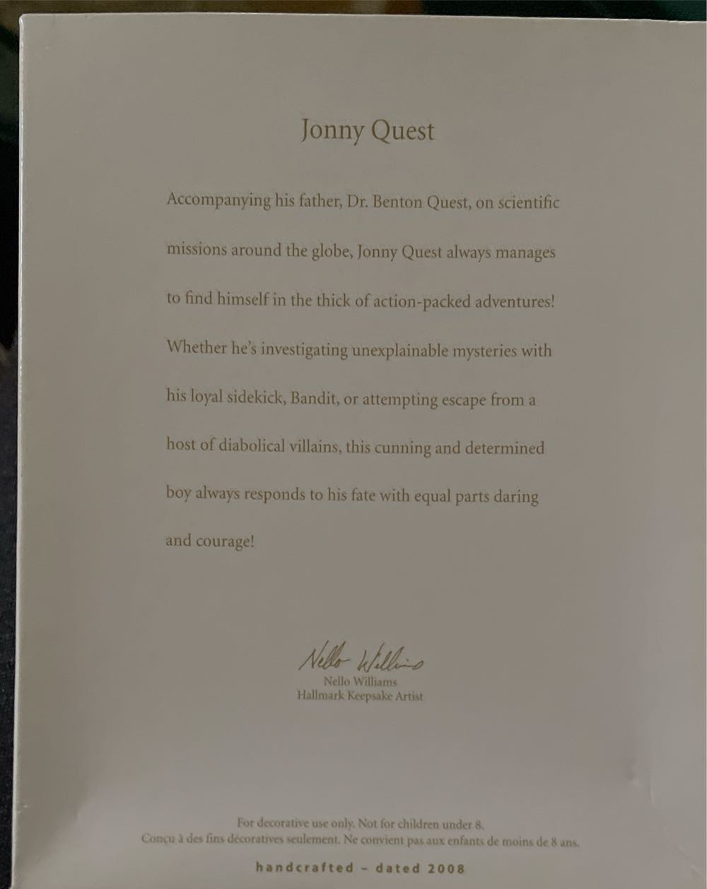 Jonny Quest - Jonny Quest (Cartoons) ornament collectible [Barcode 795902046439] - Main Image 4