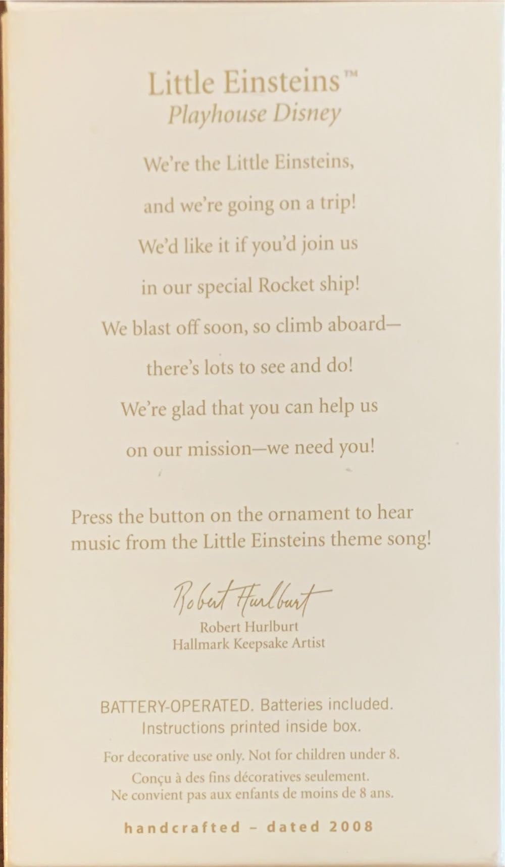 Little Einsteins - Playhouse Disney (Disney) ornament collectible [Barcode 795902050993] - Main Image 2