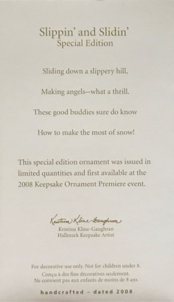Playful Penguins Slippin’ And Slidin’ - Playful Penguins (Penguins) ornament collectible [Barcode 795902051969] - Main Image 2