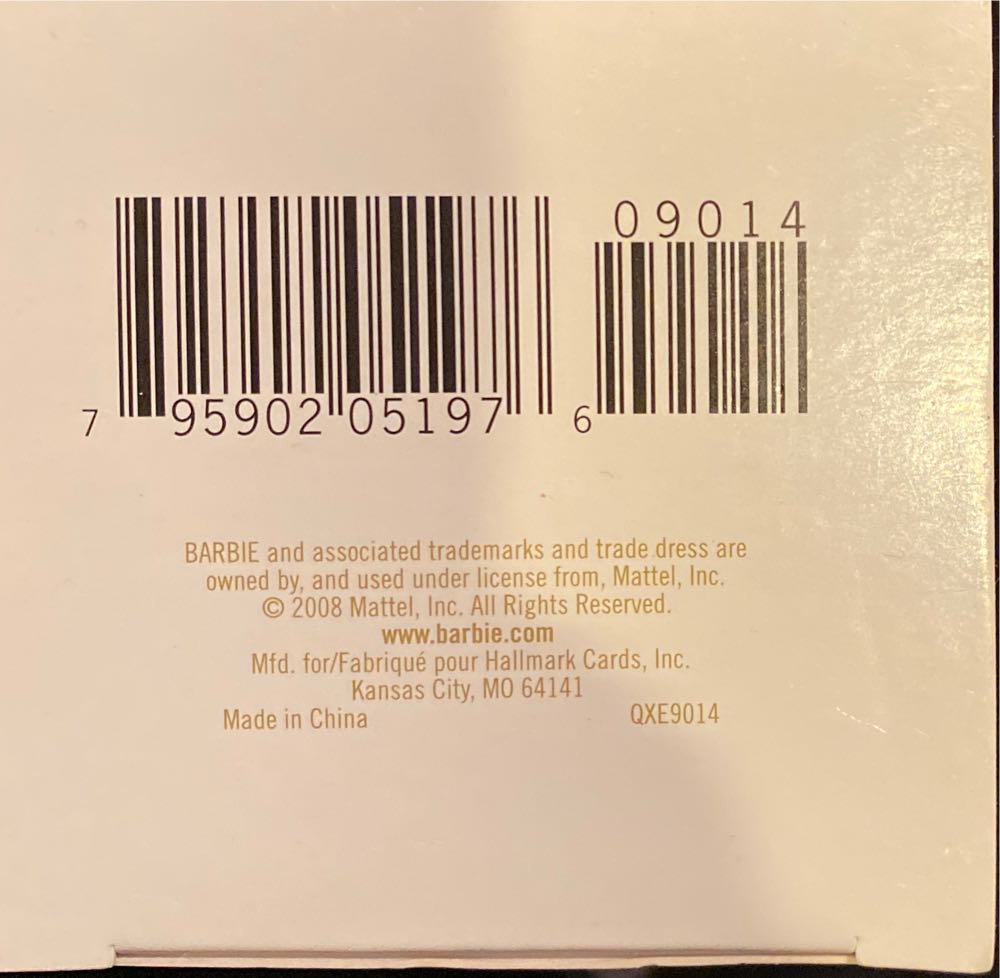 Evening Gala - Holiday Barbie (Barbie) ornament collectible [Barcode 795902051976] - Main Image 3