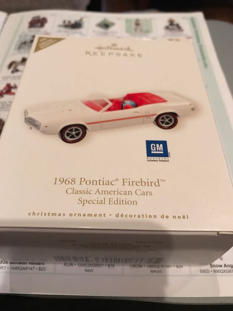 CAC#15 1968 Pontiac Firebird #15 Repaint - Classic American Cars (Cars) ornament collectible [Barcode 795902052003] - Main Image 2
