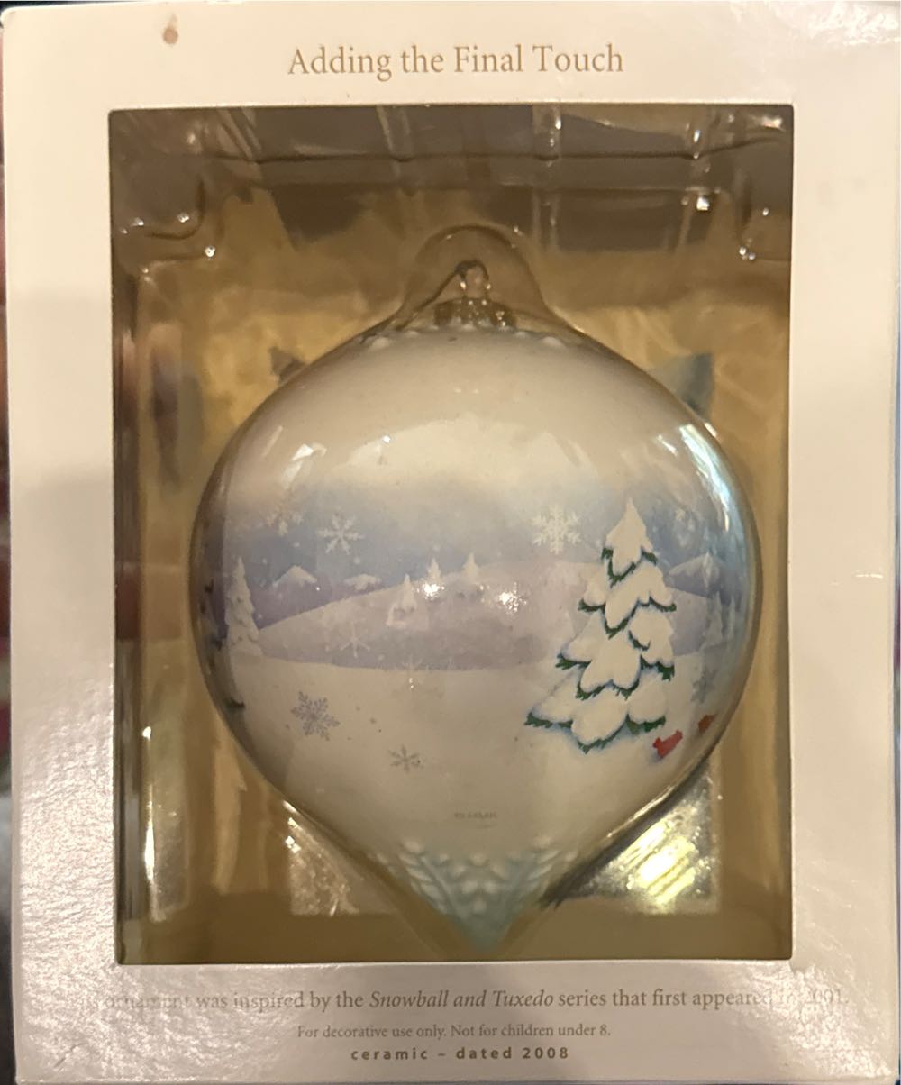 Snowball & Tuxedo Adding the Final Touch (2008) - Snowball And Tuxedo Companion (Snowball And Tuxedo) ornament collectible [Barcode 795902055172] - Main Image 4