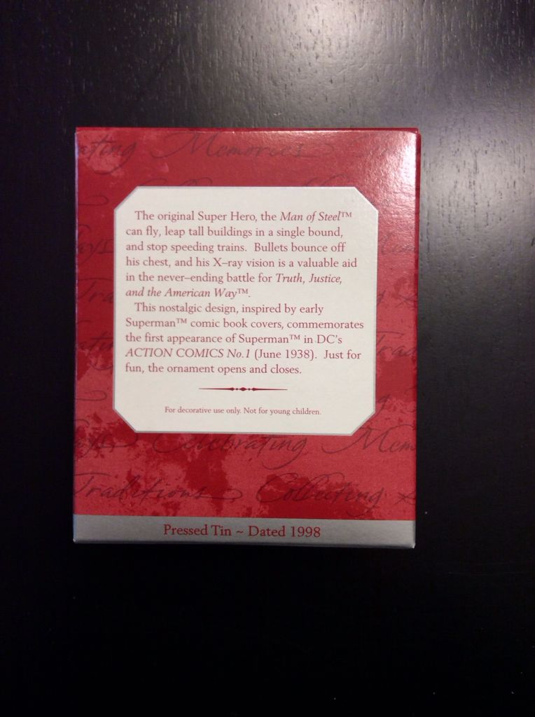 Superman Lunchbox - Comic Book Heroes (Super Heroes) ornament collectible [Barcode 015012433166] - Main Image 2