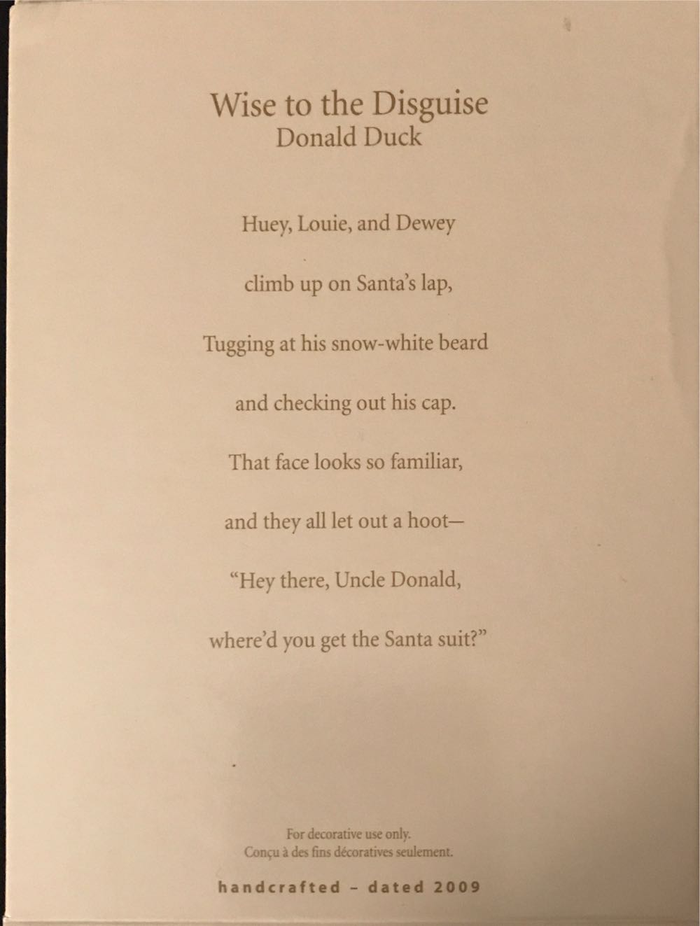 Wise To The Disguise - Disney - Donald Duck (Donald Duck) ornament collectible [Barcode 795902078843] - Main Image 3