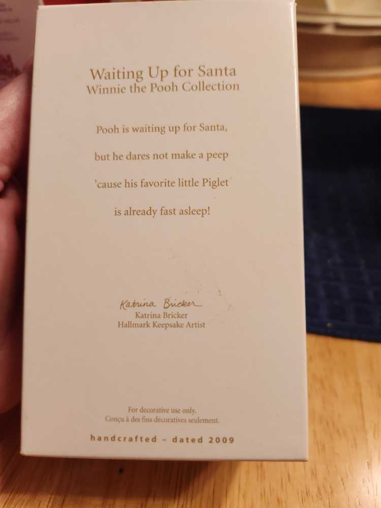 Waiting Up for Santa - Winnie the Pooh (Winnie The Pooh Collection) ornament collectible [Barcode 795902078850] - Main Image 4