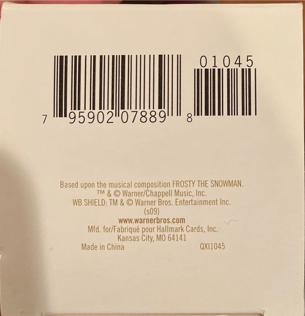 A Winterfun Ride - Frosty The Snowman - Frosty The Snowman (Frosty The Snowman) ornament collectible [Barcode 795902078898] - Main Image 3