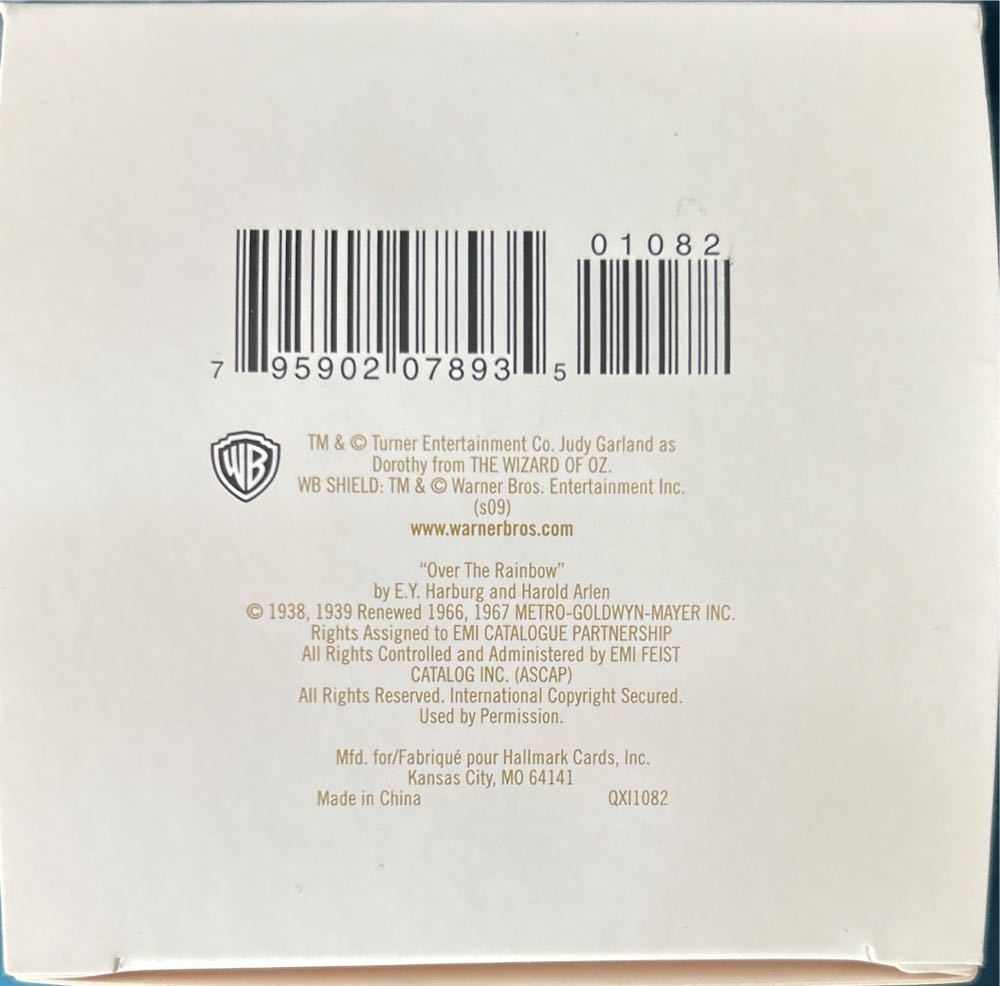 Oz - Dorothy & Toto: “SOMEWHERE OVER the RAINBOW” - The Wizard of Oz - Kansas (MAGIC: Sound) ornament collectible [Barcode 795902078935] - Main Image 3