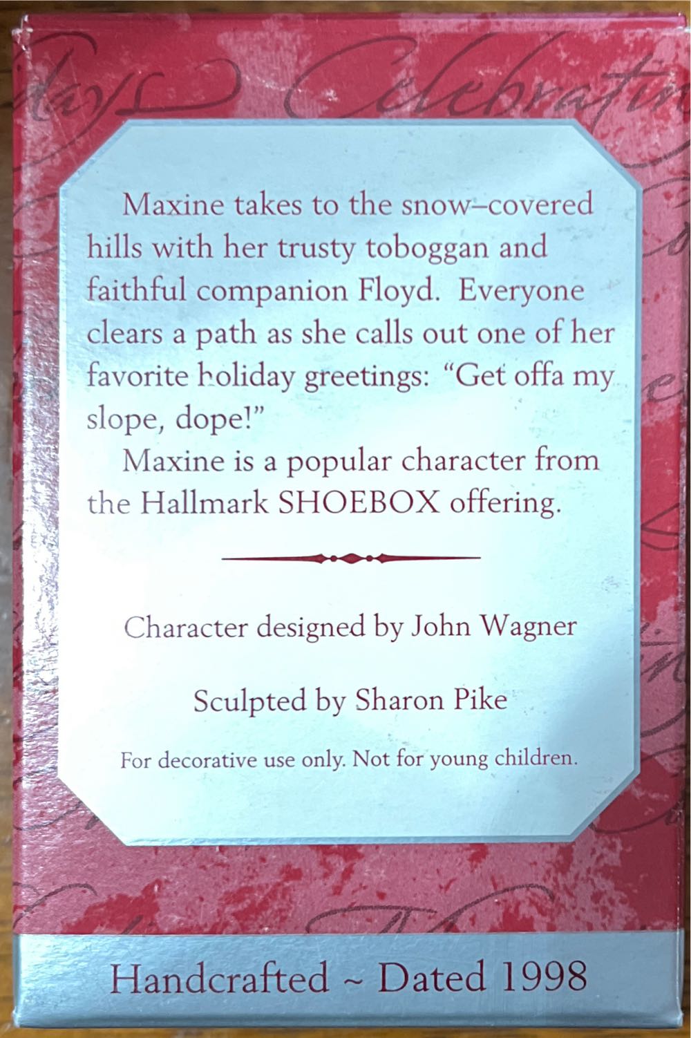 Maxine  - Maxine (Maxine) ornament collectible [Barcode 015012433203] - Main Image 2