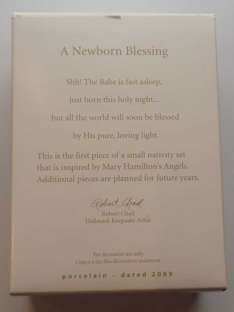 Nat1 - A Newborn Blessing - Mary’s Angels (Nativity) ornament collectible [Barcode 795902083489] - Main Image 3