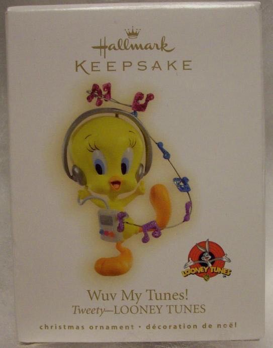 Wuv My Tunes! Tweety - Tweety (Looney Tunes) ornament collectible [Barcode 795902086817] - Main Image 2
