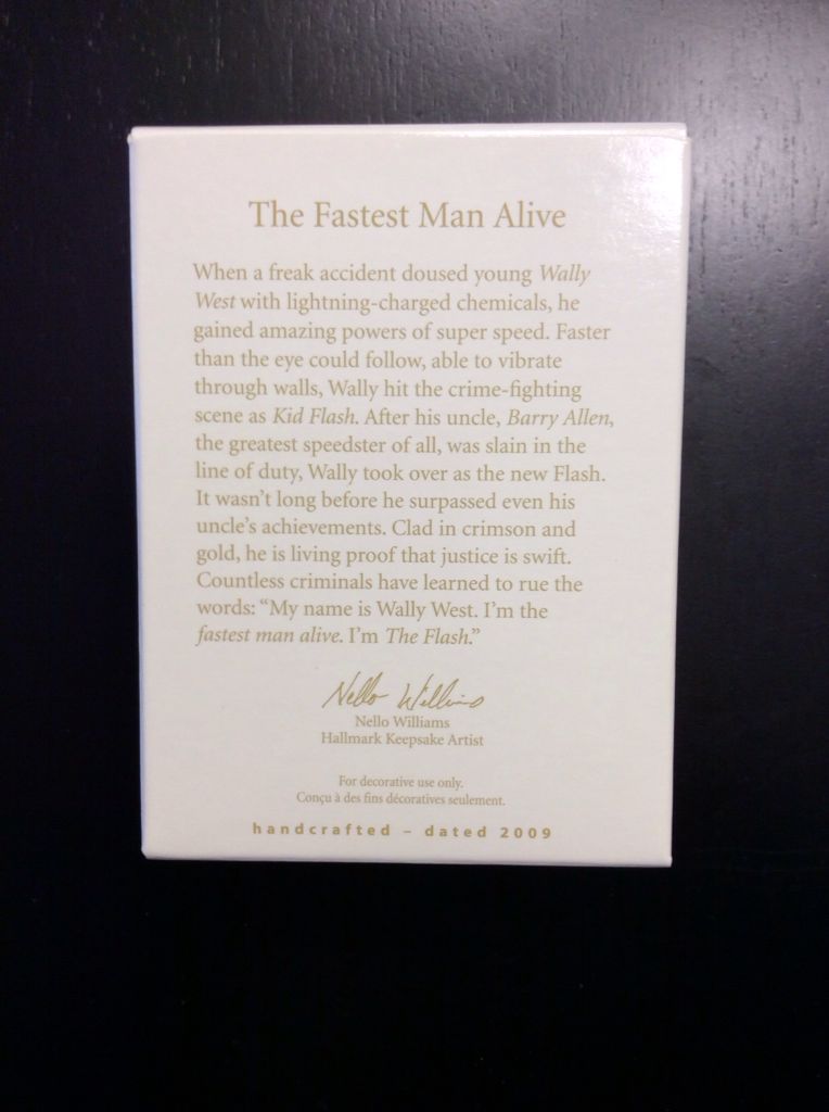 The Fastest Man Alive - The Flash (DC Superheroes) ornament collectible [Barcode 795902087319] - Main Image 2