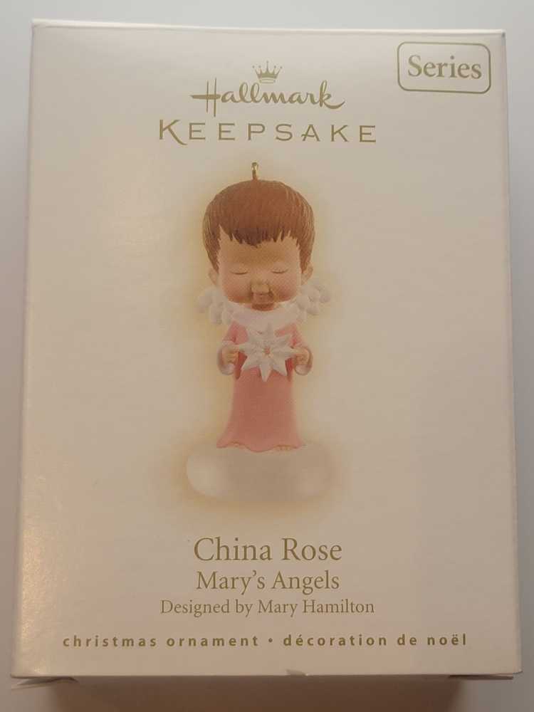 MA#22 China Rose - Mary’s Angels (Angels) ornament collectible [Barcode 795902088231] - Main Image 3