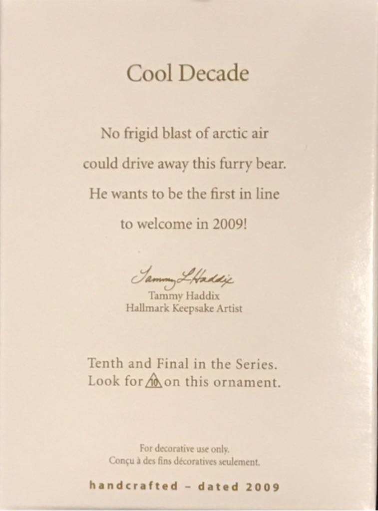 Cool Decade 2009 #10 - Cool Decade Series (Decades) ornament collectible [Barcode 795902088248] - Main Image 2
